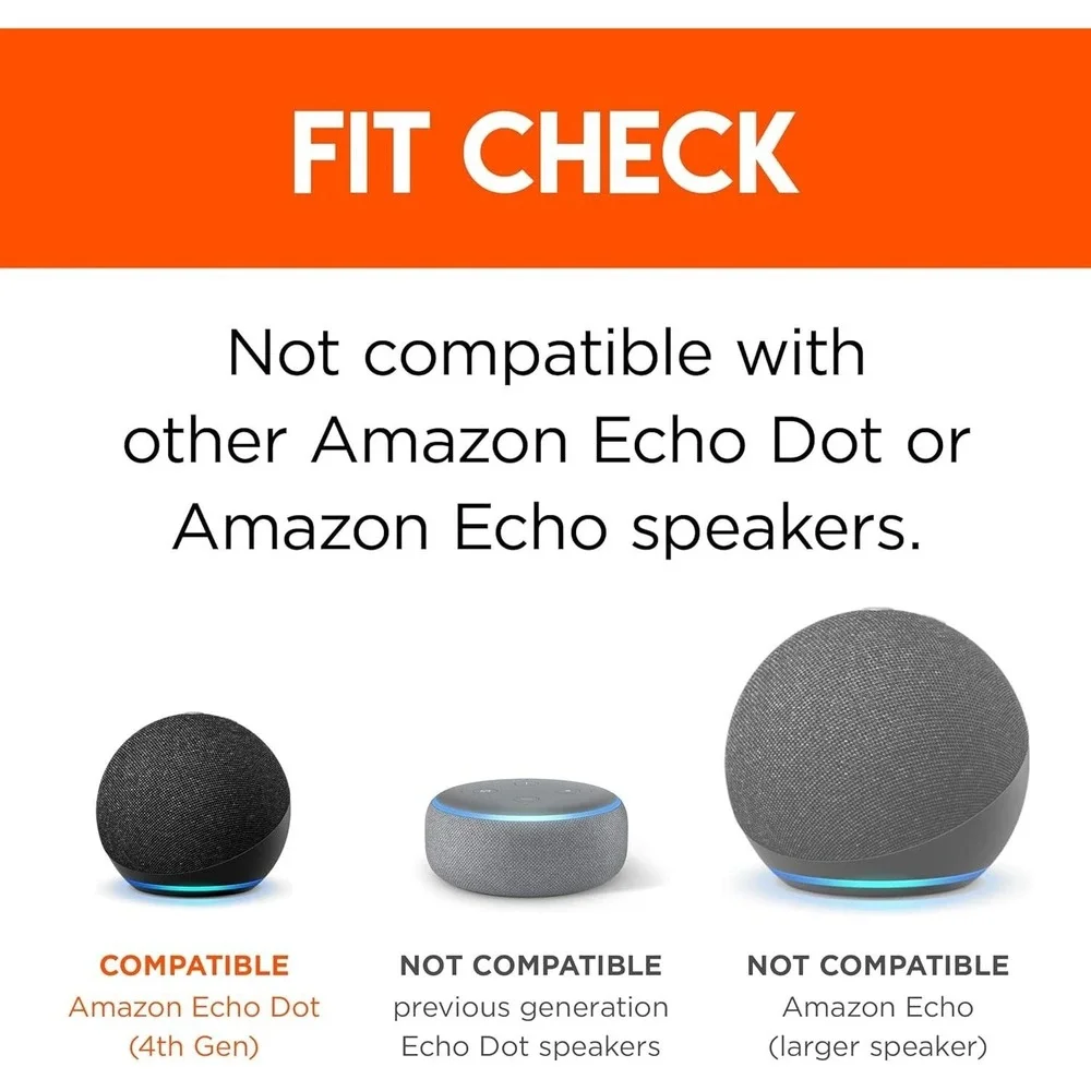Wall Hangar Amazon Echo Dot (4th generation) Wall Outlet‎ Hanger White